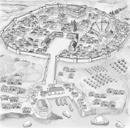 dibuix d'una polis